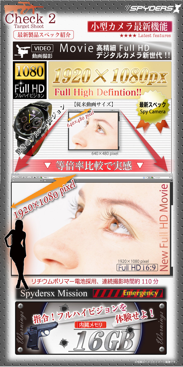 腕時計型スパイカメラ